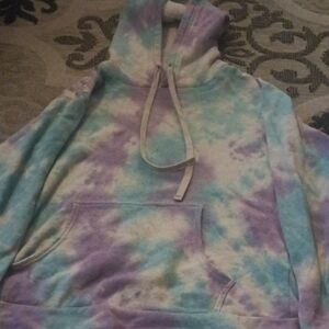 Colorful Tie-Dye Pullover Hoodie